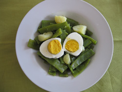 Fagiolini patate e uova