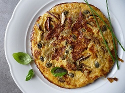Frittata al forno di carciofi