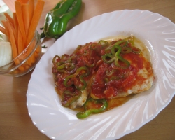 Filetti di orata con peperoni