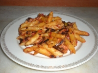 Pasta al forno con melanzane grigliate e mozzarella 