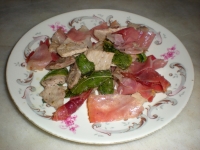 Quadrotti di lonza allo Speck