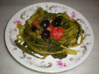 Cime di rapa in casseruola con olive