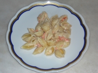 Conchiglie con salmone affumicato